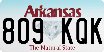 AR license plate 809KQK
