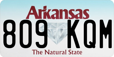 AR license plate 809KQM