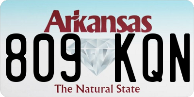 AR license plate 809KQN