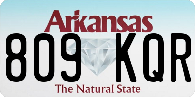 AR license plate 809KQR