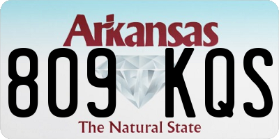 AR license plate 809KQS