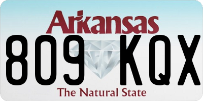 AR license plate 809KQX