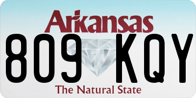 AR license plate 809KQY
