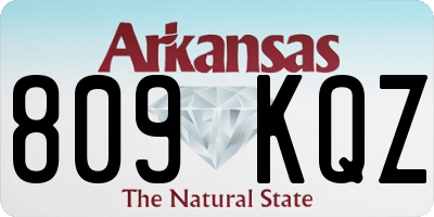 AR license plate 809KQZ