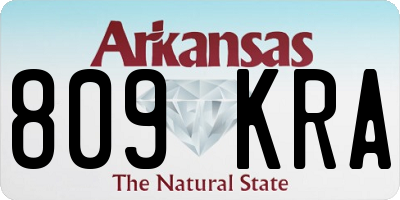 AR license plate 809KRA