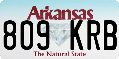 AR license plate 809KRB
