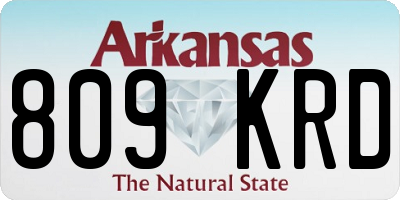 AR license plate 809KRD