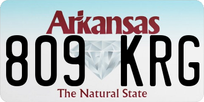 AR license plate 809KRG