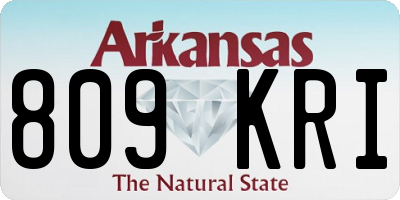AR license plate 809KRI