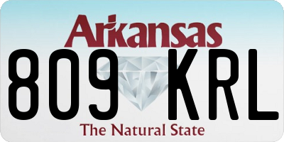 AR license plate 809KRL