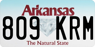 AR license plate 809KRM