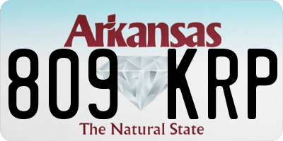 AR license plate 809KRP
