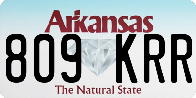 AR license plate 809KRR