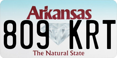 AR license plate 809KRT