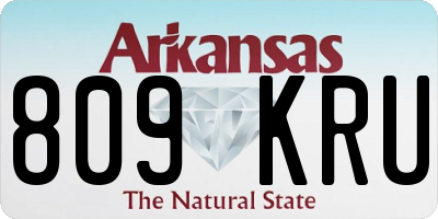AR license plate 809KRU