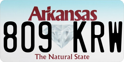 AR license plate 809KRW