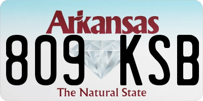 AR license plate 809KSB