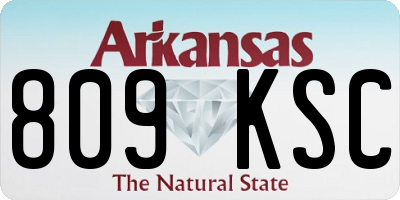 AR license plate 809KSC