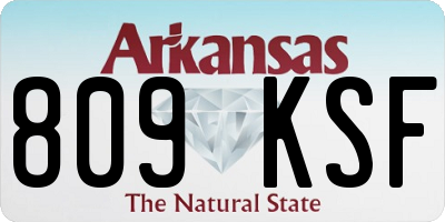 AR license plate 809KSF