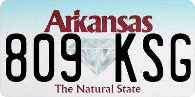 AR license plate 809KSG