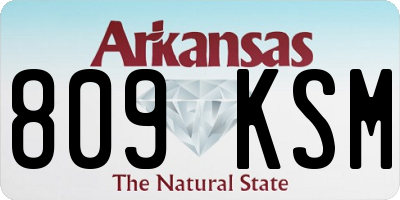 AR license plate 809KSM