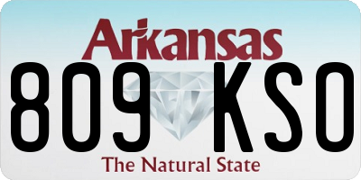 AR license plate 809KSO