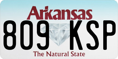 AR license plate 809KSP