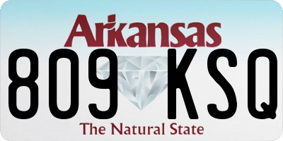 AR license plate 809KSQ