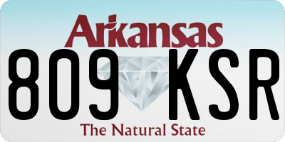 AR license plate 809KSR