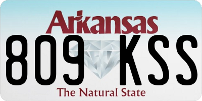 AR license plate 809KSS