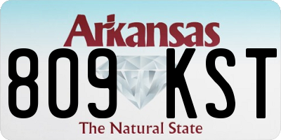 AR license plate 809KST