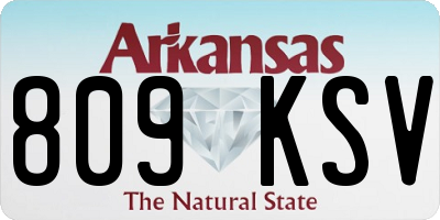 AR license plate 809KSV