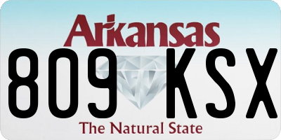 AR license plate 809KSX