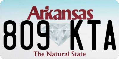 AR license plate 809KTA