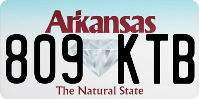 AR license plate 809KTB