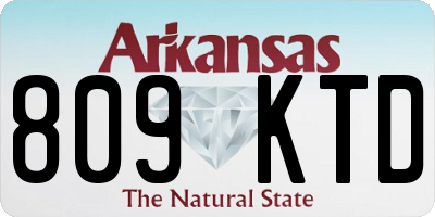 AR license plate 809KTD