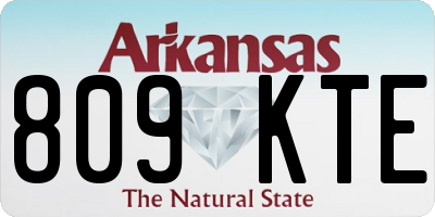 AR license plate 809KTE