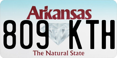 AR license plate 809KTH