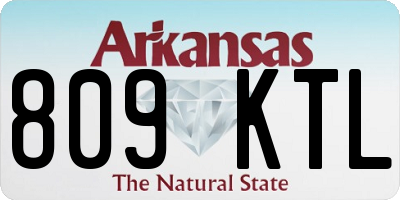 AR license plate 809KTL