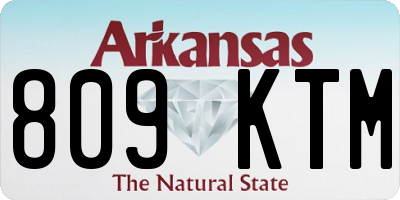 AR license plate 809KTM