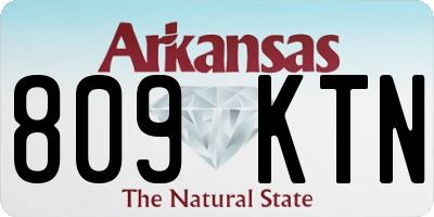 AR license plate 809KTN