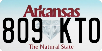 AR license plate 809KTO