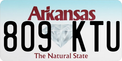 AR license plate 809KTU