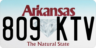 AR license plate 809KTV