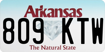 AR license plate 809KTW
