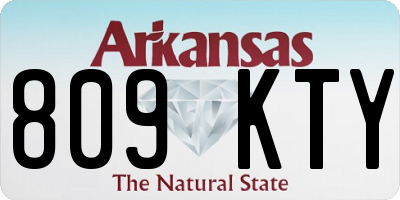 AR license plate 809KTY