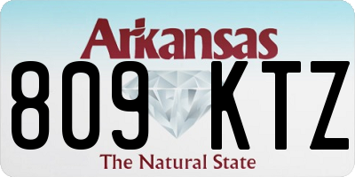 AR license plate 809KTZ