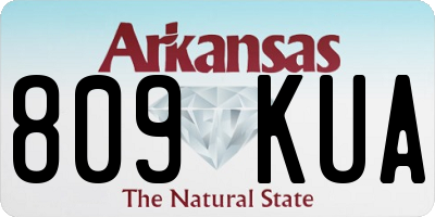 AR license plate 809KUA