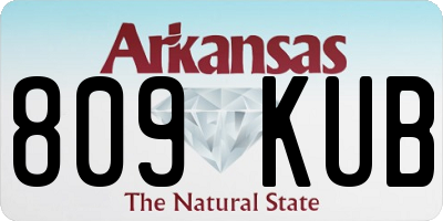 AR license plate 809KUB