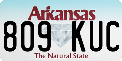 AR license plate 809KUC